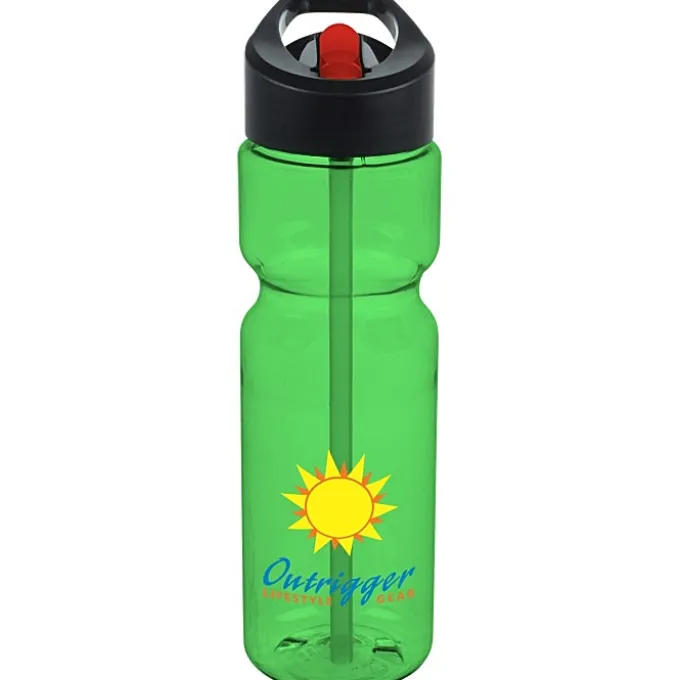 Olympian Bottle with Two-Tone Flip Straw Lid - 28 oz - Full Color