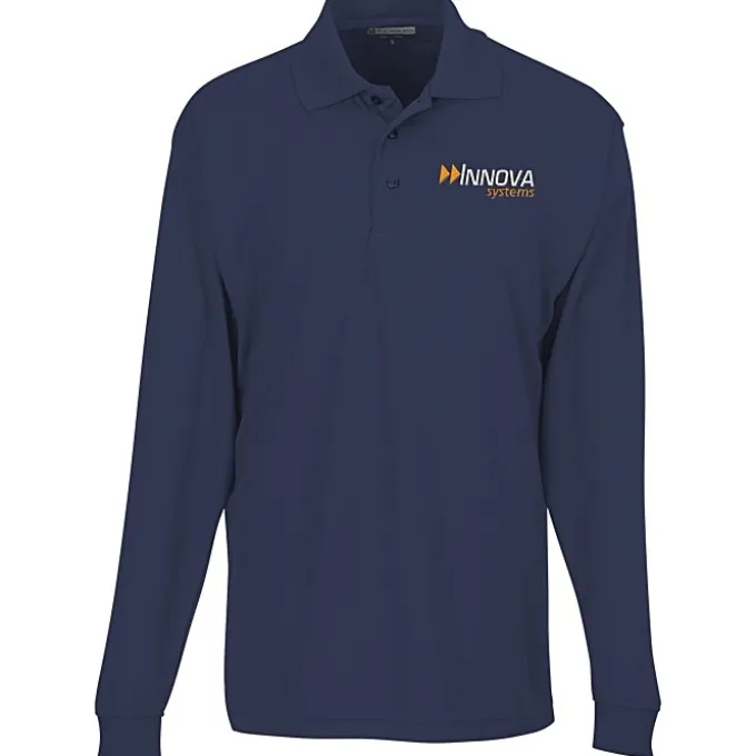 Opponent Micro Pique Long Sleeve Wicking Polo