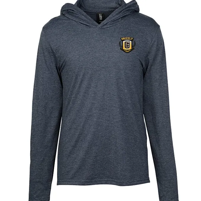 Optimal Tri-Blend Hooded T-Shirt - Men's - Embroidered