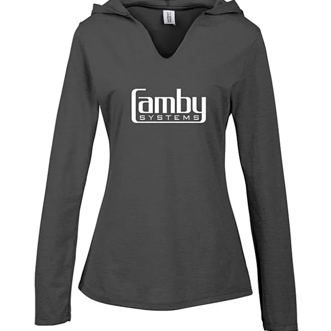Optimal Tri-Blend Hooded T-Shirt - Ladies'