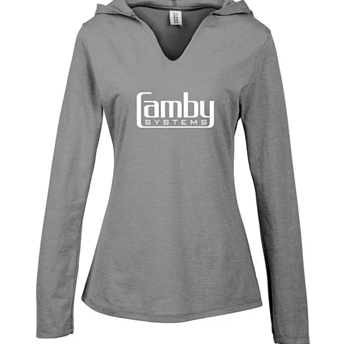 Optimal Tri-Blend Hooded T-Shirt - Ladies'