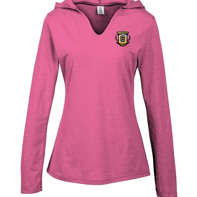 Optimal Tri-Blend Hooded T-Shirt - Ladies' - Embroidered