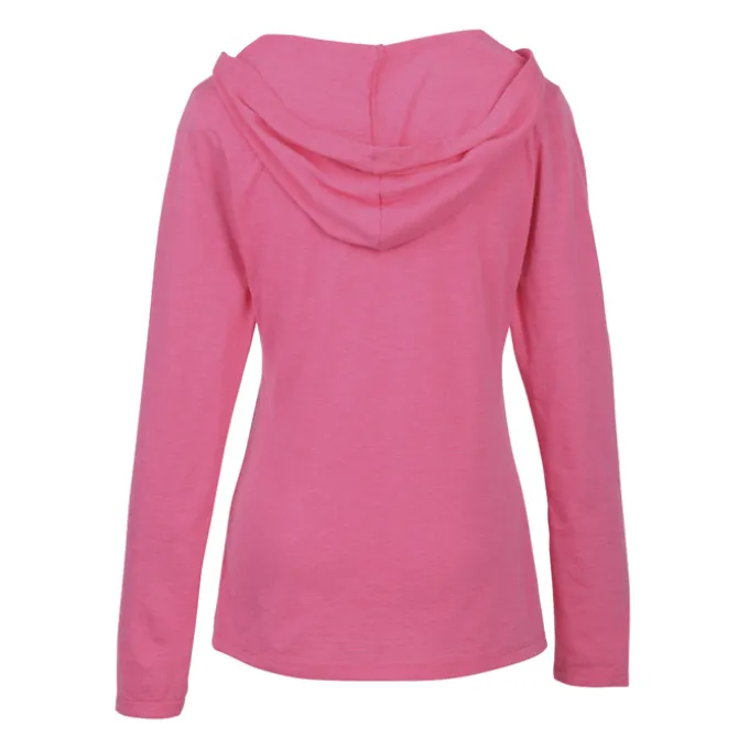 Optimal Tri-Blend Hooded T-Shirt - Ladies' - Embroidered