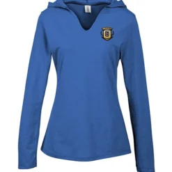 Optimal Tri-Blend Hooded T-Shirt - Ladies' - Embroidered