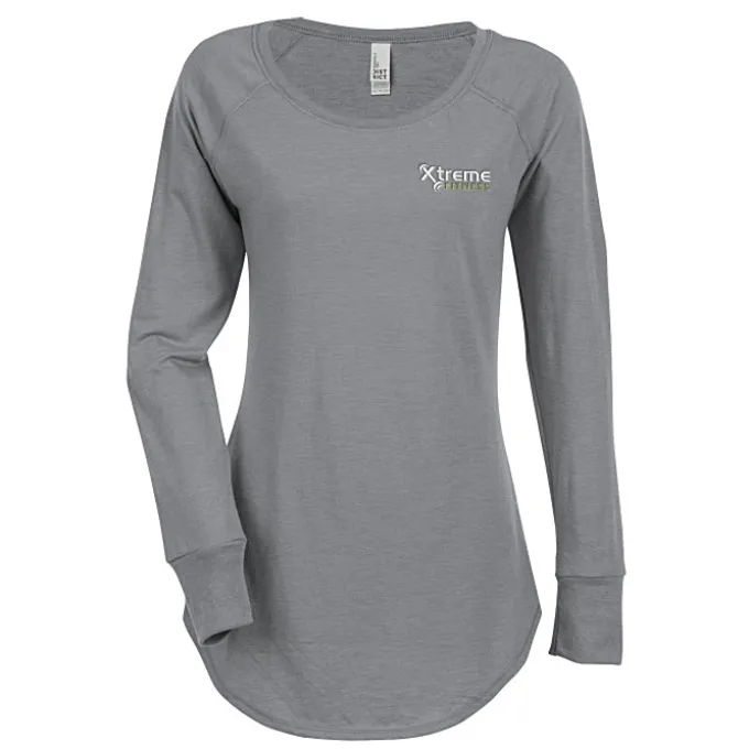 Optimal Tri-Blend Long Sleeve T-Shirt - Ladies' - Embroidered