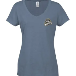 Optimal Tri-Blend V-Neck T-Shirt - Ladies' - Embroidered