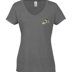 Optimal Tri-Blend V-Neck T-Shirt - Ladies' - Embroidered