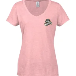 Optimal Tri-Blend V-Neck T-Shirt - Ladies' - Embroidered