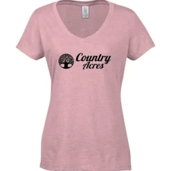 Optimal Tri-Blend V-Neck T-Shirt - Ladies' - Screen