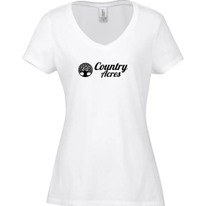 Optimal Tri-Blend V-Neck T-Shirt - Ladies' - Screen