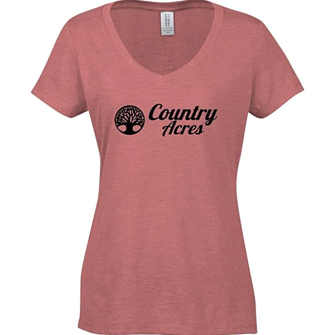 Optimal Tri-Blend V-Neck T-Shirt - Ladies' - Screen