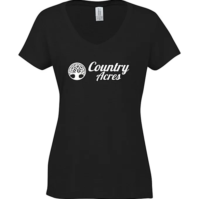 Optimal Tri-Blend V-Neck T-Shirt - Ladies' - Screen