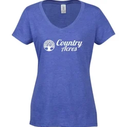 Optimal Tri-Blend V-Neck T-Shirt - Ladies' - Screen