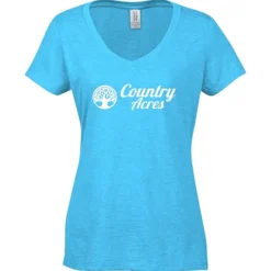 Optimal Tri-Blend V-Neck T-Shirt - Ladies' - Screen