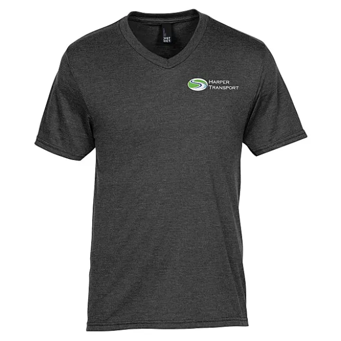 Optimal Tri-Blend V-Neck T-Shirt - Men's - Embroidered
