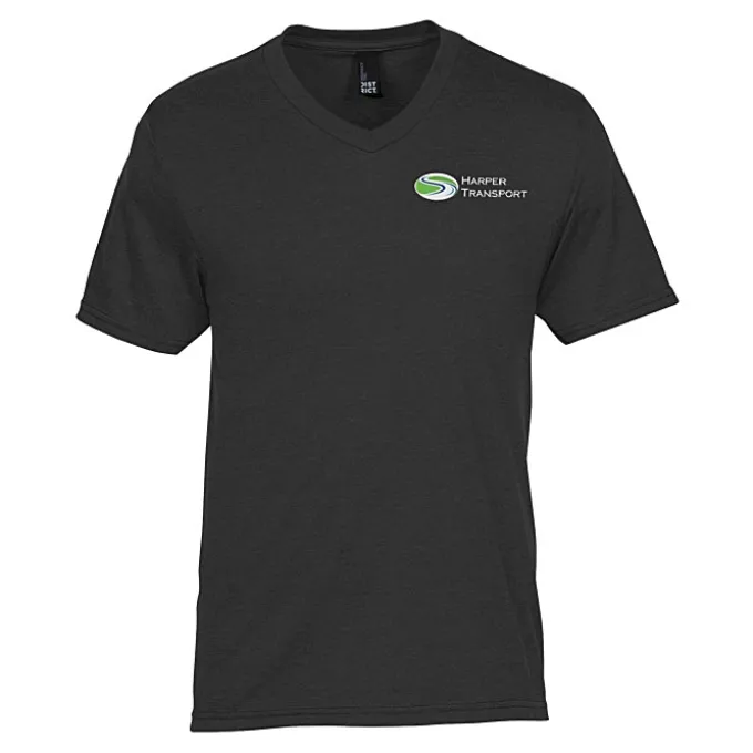 Optimal Tri-Blend V-Neck T-Shirt - Men's - Embroidered