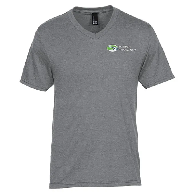 Optimal Tri-Blend V-Neck T-Shirt - Men's - Embroidered