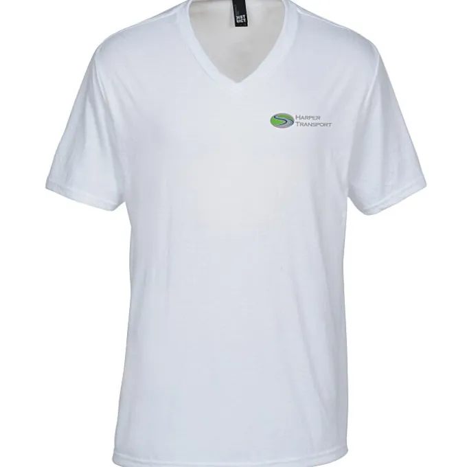Optimal Tri-Blend V-Neck T-Shirt - Men's - Embroidered