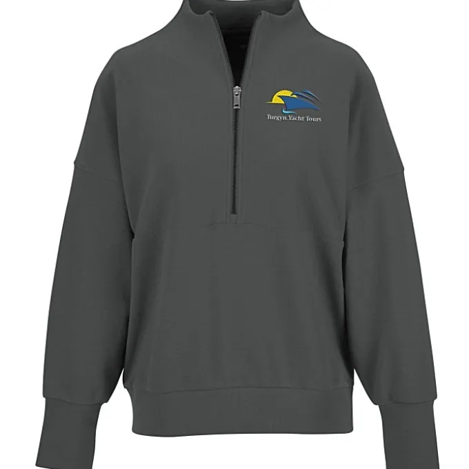 Ottoman Rib 1/4-Zip Pullover - Ladies'