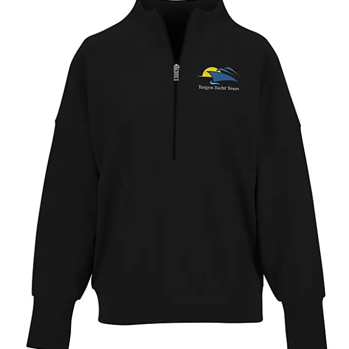 Ottoman Rib 1/4-Zip Pullover - Ladies'