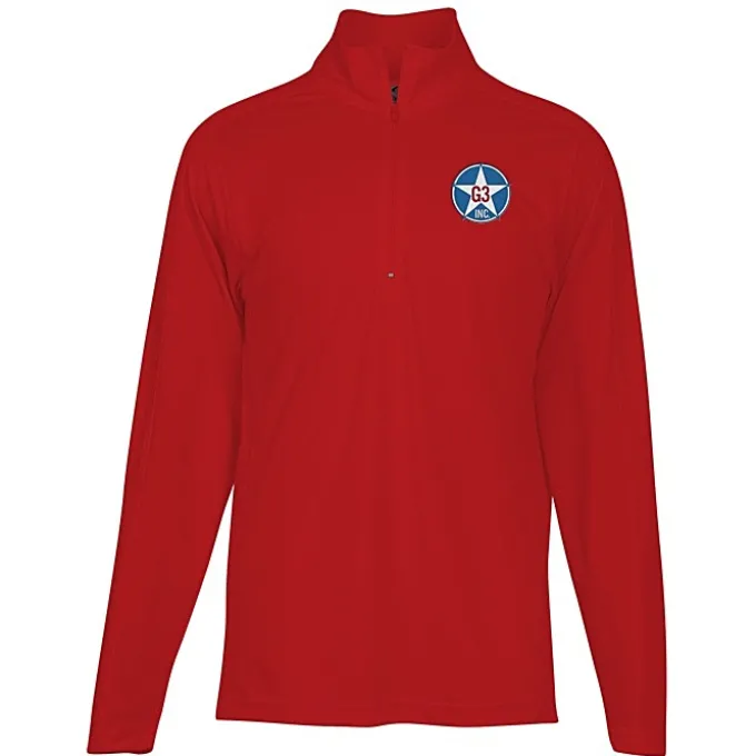 3.8-ounce Performance 1/4-Zip Pullover - Men's - Embroidered