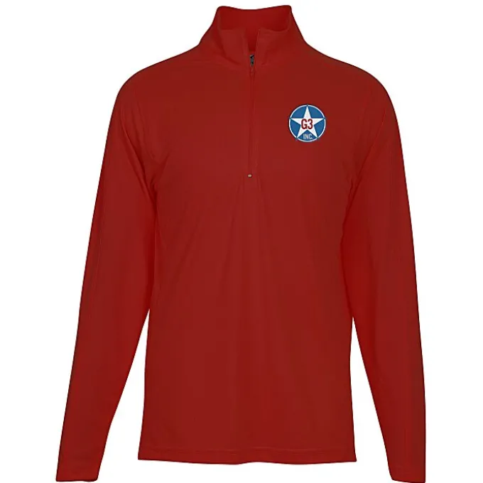 3.8-ounce Performance 1/4-Zip Pullover - Men's - Embroidered