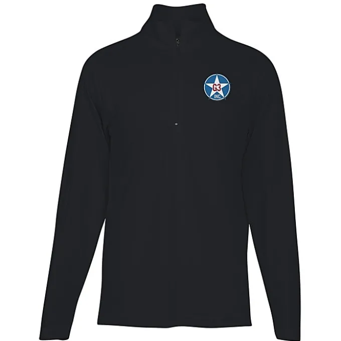 3.8-ounce Performance 1/4-Zip Pullover - Men's - Embroidered