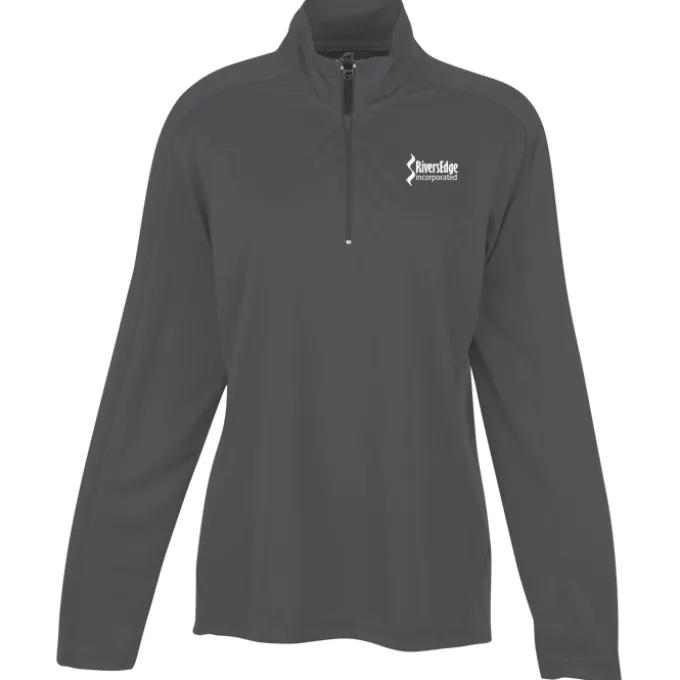3.8-ounce Performance 1/4-Zip Pullover - Ladies' - Screen