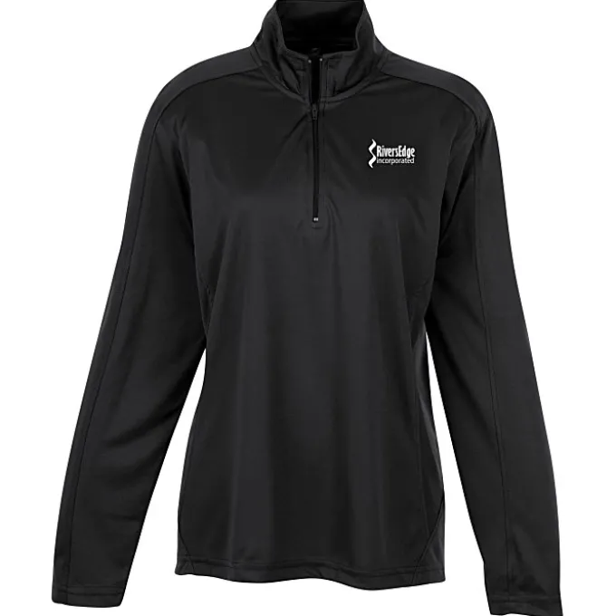3.8-ounce Performance 1/4-Zip Pullover - Ladies' - Screen