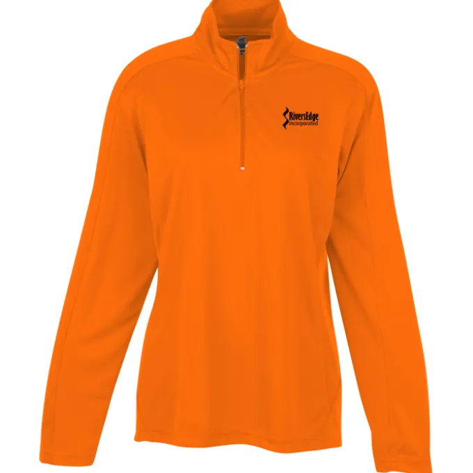 3.8-ounce Performance 1/4-Zip Pullover - Ladies' - Screen