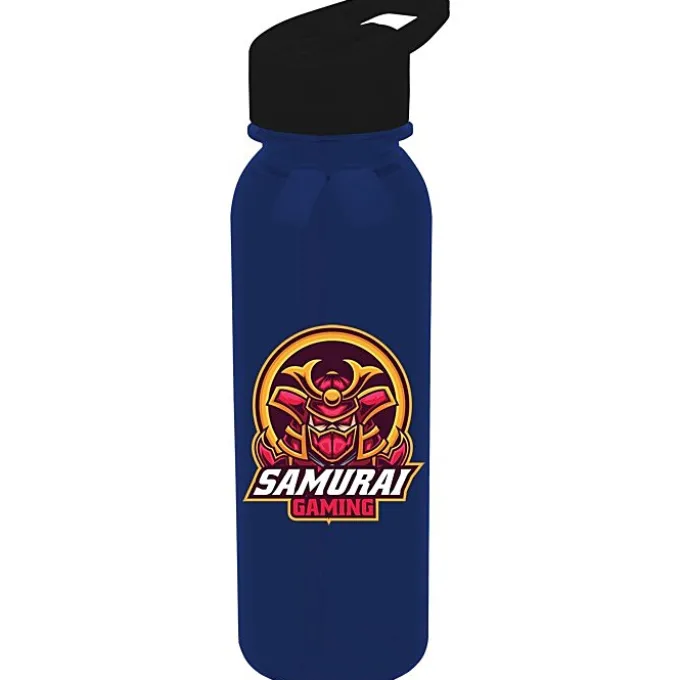 Outdoor Bottle with Flip Straw Lid - 24 oz - Full Color
