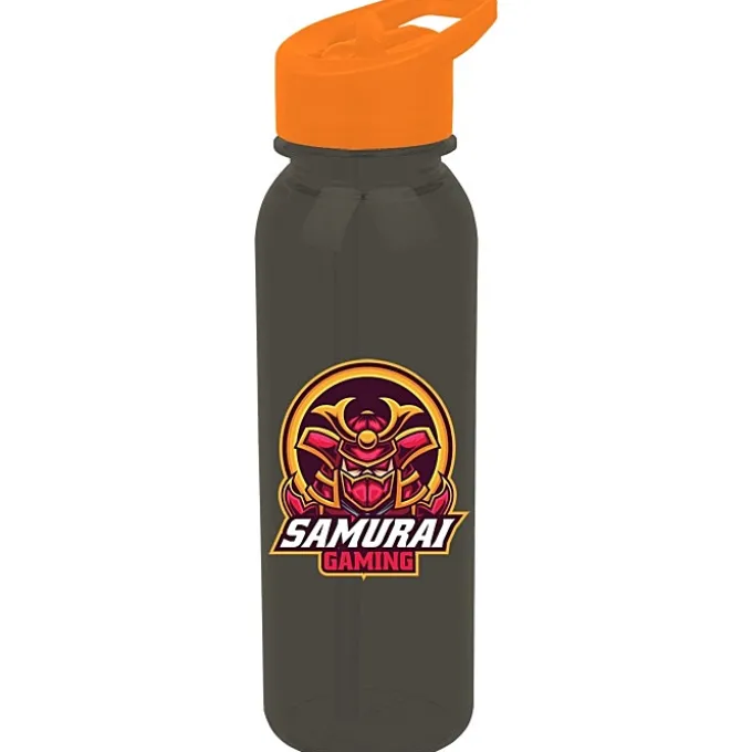 Outdoor Bottle with Flip Straw Lid - 24 oz - Full Color