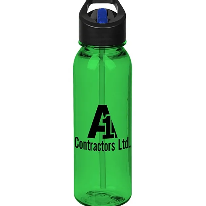 Outdoor Bottle with Two-Tone Flip Straw Lid - 24 oz