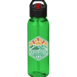 Outdoor Bottle with Two-Tone Flip Straw Lid - 24 oz - Full Color