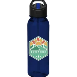 Outdoor Bottle with Two-Tone Flip Straw Lid - 24 oz - Full Color