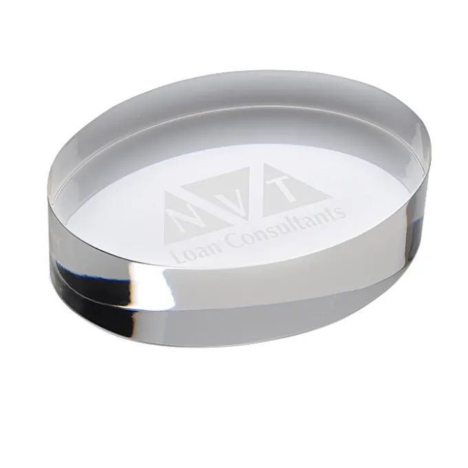 Oval Acrylic Paperweight