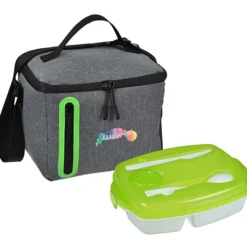 Oval Locking Lid Lunch Set