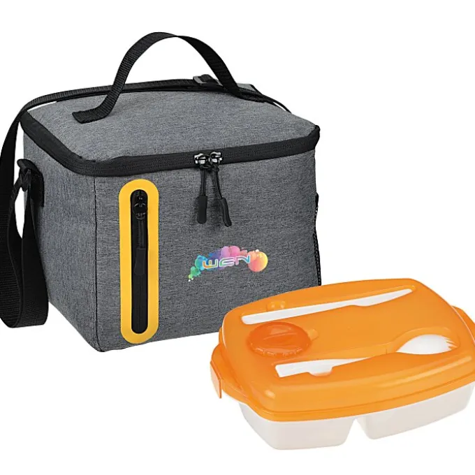 Oval Locking Lid Lunch Set