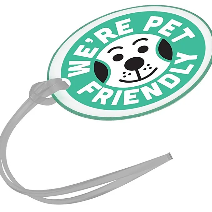 Oval POLYspectrum Bag Tag - Translucent