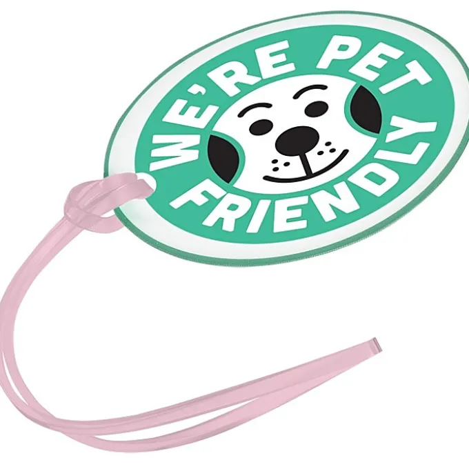 Oval POLYspectrum Bag Tag - Translucent