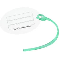 Oval POLYspectrum Bag Tag - Translucent