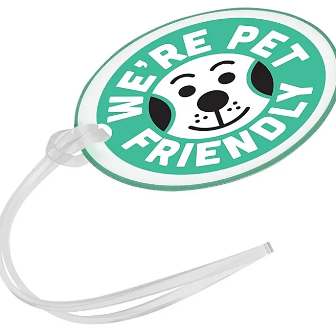 Oval POLYspectrum Bag Tag - Translucent
