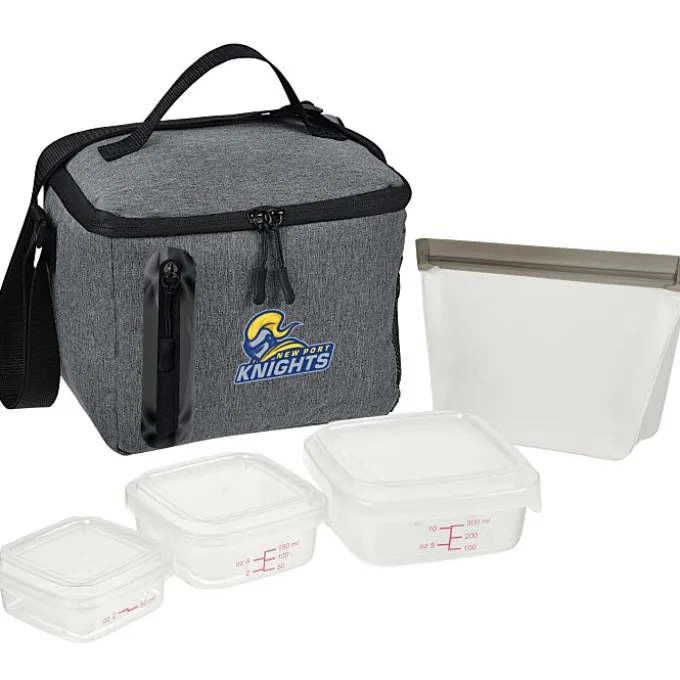 Oval Portion Control & Food Bag Lunch Set