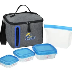 Oval Portion Control & Food Bag Lunch Set