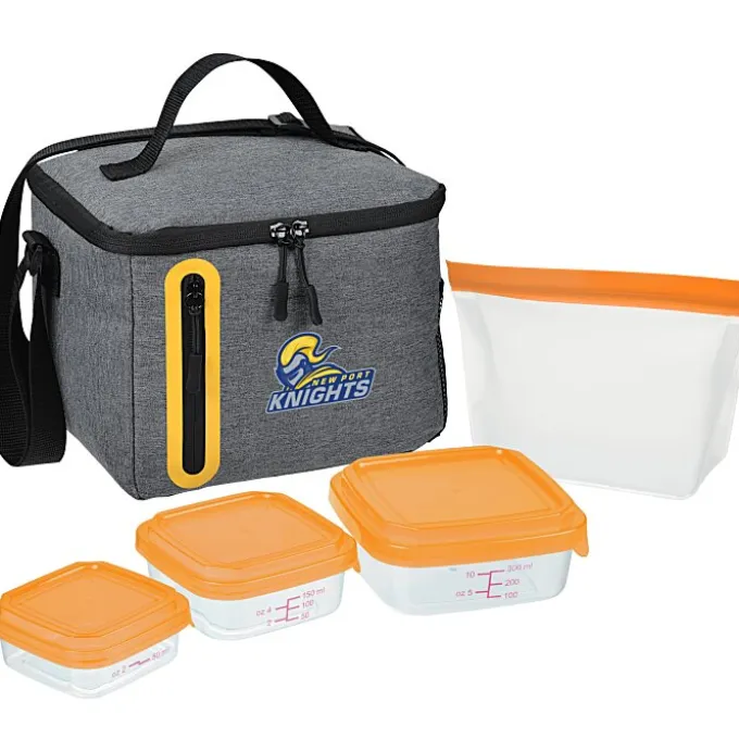 Oval Portion Control & Food Bag Lunch Set