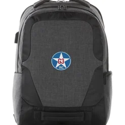 Overland 17-inch Laptop Backpack with USB Port - Embroidered