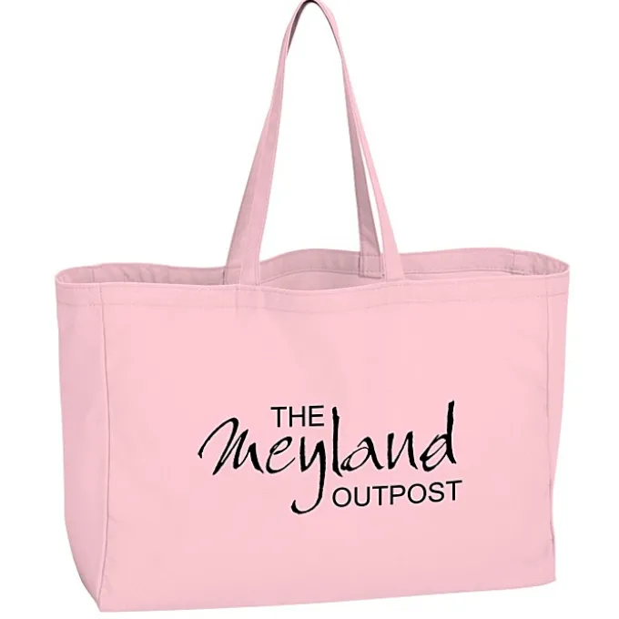 Oversized 10-oz Colorful Cotton Tote