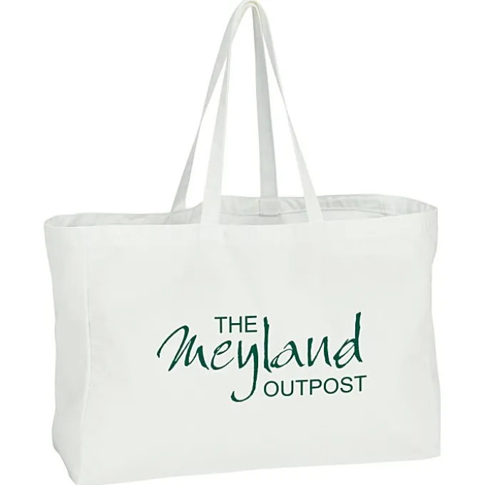 Oversized 10-oz Colorful Cotton Tote