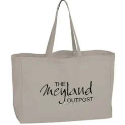 Oversized 10-oz Colorful Cotton Tote