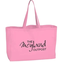 Oversized 10-oz Colorful Cotton Tote